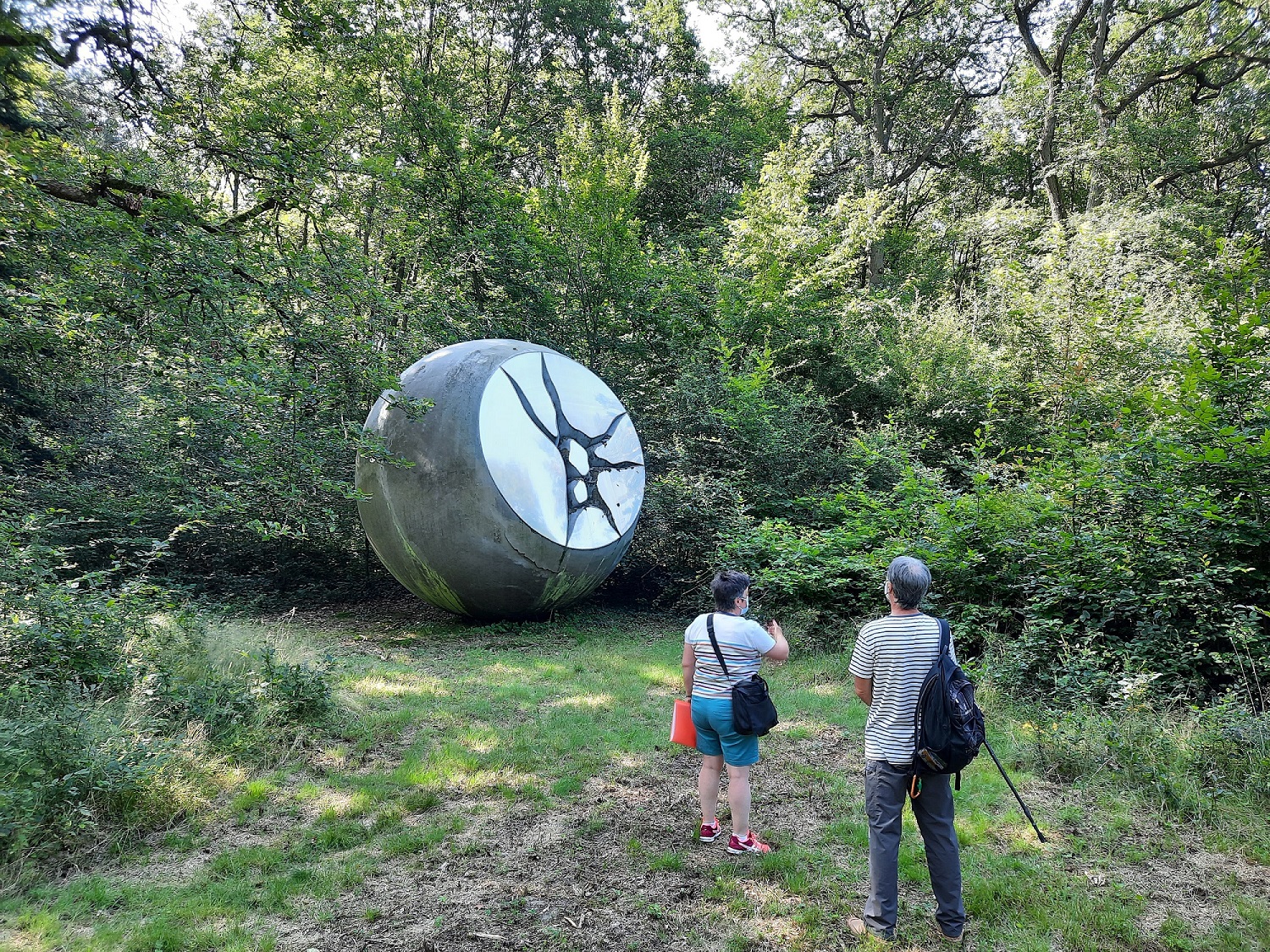 Sculpture Faisanderie forêt Essone