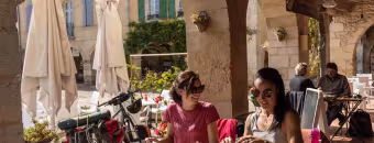cyclistes restaurant Scandibérique