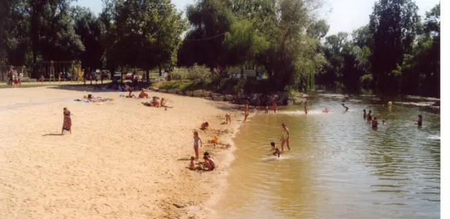 Plage aménagée Le Bain des Dames Chateauneuf sur Charente