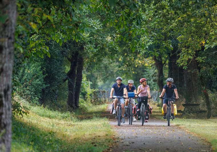 Groupe cyclistes La Scandibérique en pleine nature