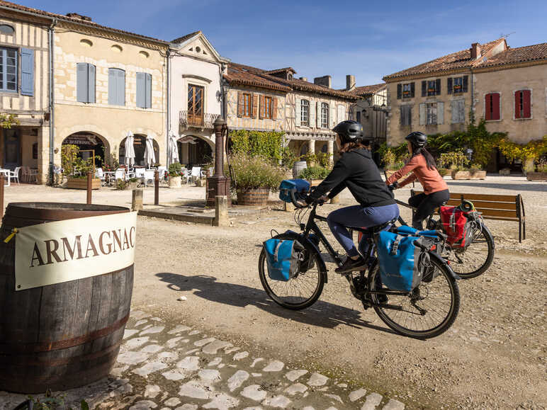 Cyclistes Scandibérique Armagnac